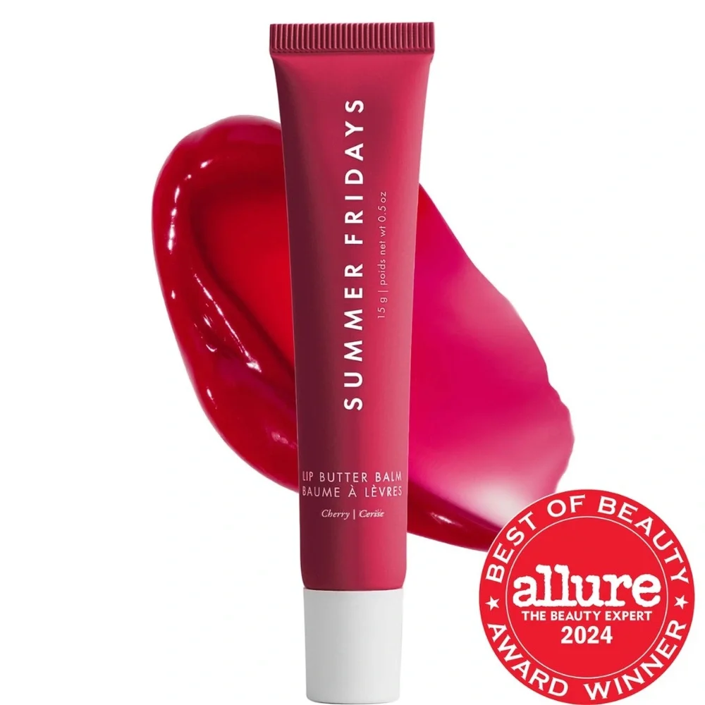 Summer Fridays Cherry Lip Butter Balm – Tinted Hydration | NIB - Picture 1 of 7
